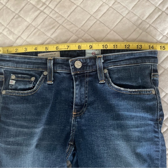 AG Adriano Goldschmied The Stevie Roll Up Slim Straight Jeans Size 27 - Picture 7 of 12
